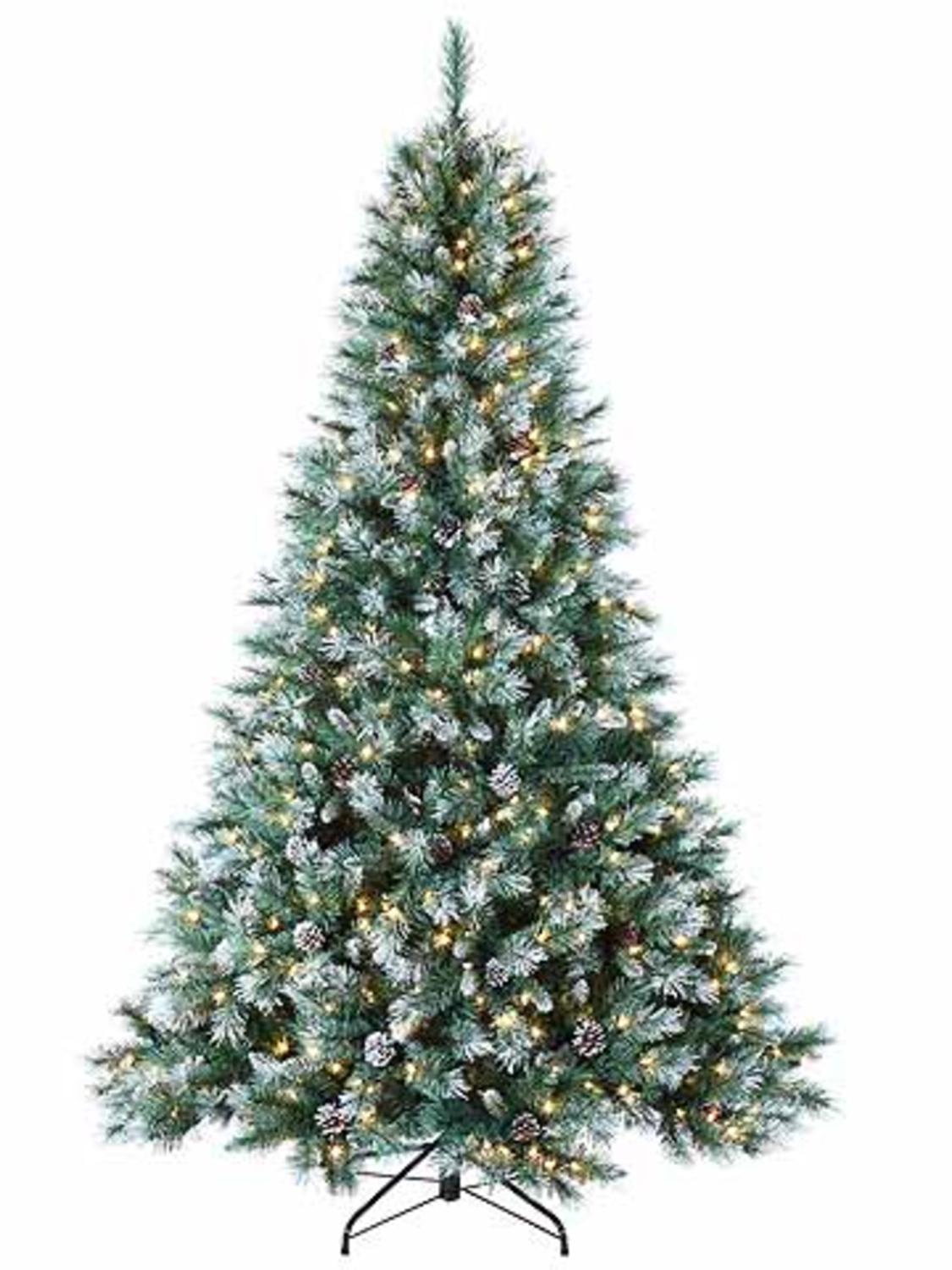 7\u002639; PreLit Frosted Mountain Pine Artificial Christmas Tree Clear Lights Walmart.com 7\u002639; PreLit Frosted Mountain Pine Artificial Christmas Tree Clear Lights Walmart.com